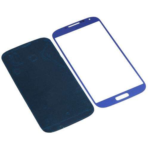 Samsung Galaxy S4  Front Outer Glass Lens Screen with Adhesive blue